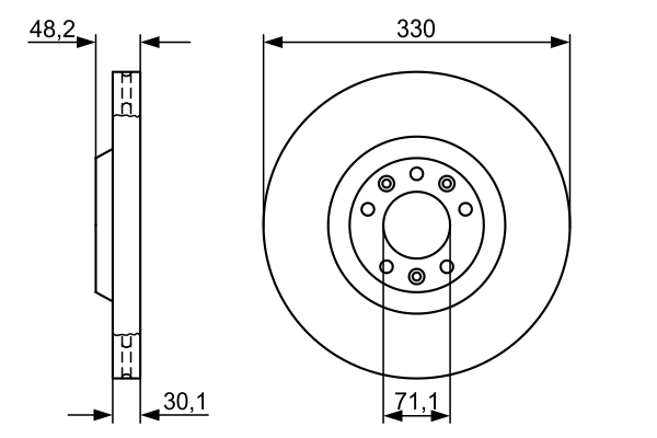 Disc frana BOSCH 0986479192