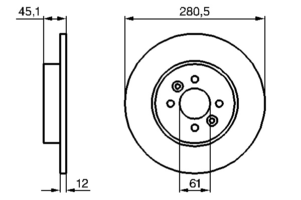 Disc frana BOSCH 0986479195