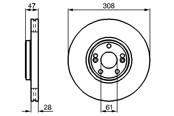 Disc frana BOSCH 0986479198