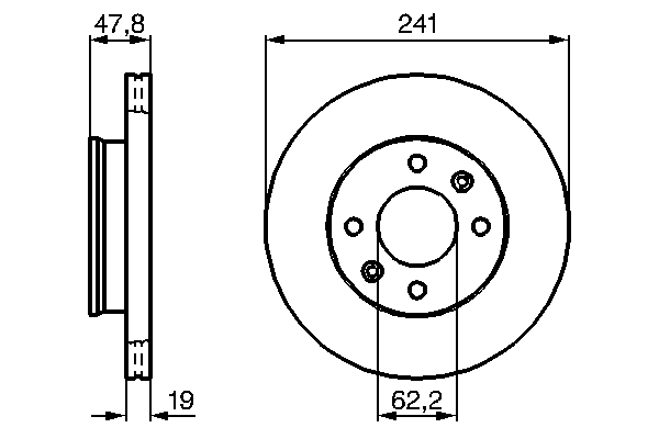 Disc frana BOSCH 0986479206
