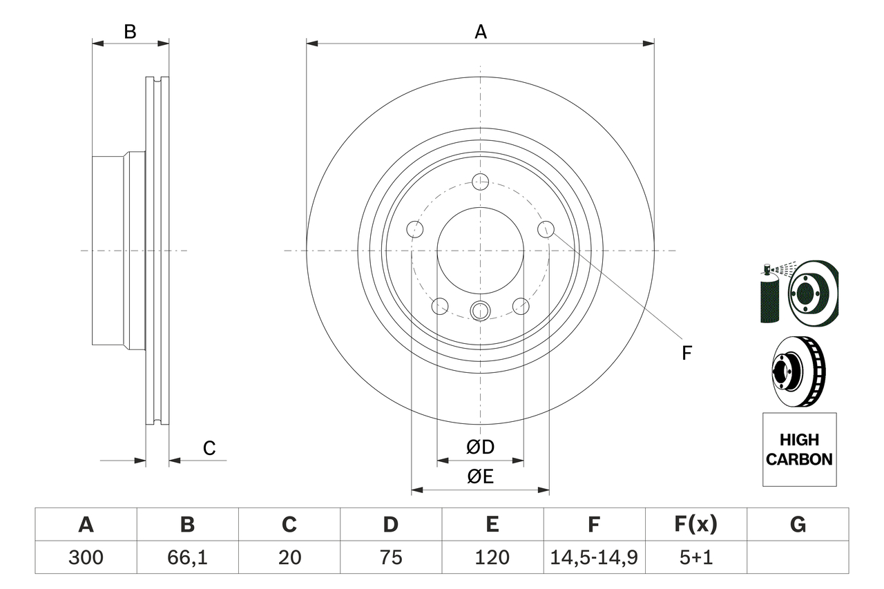 Disc frana BOSCH 0986479218