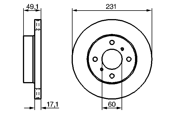Disc frana BOSCH 0986479241