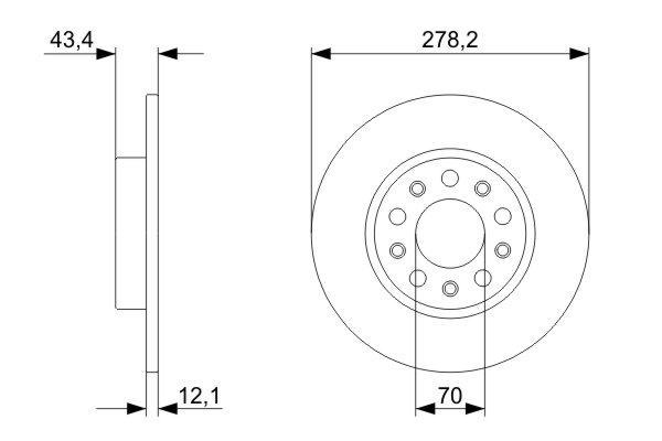 Disc frana BOSCH 0986479292