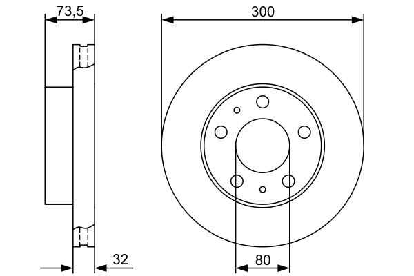 Disc frana BOSCH 0986479315