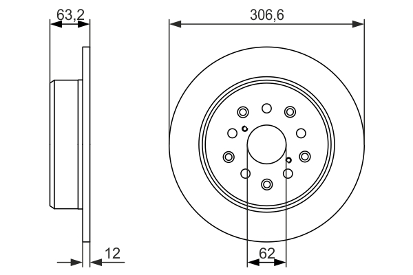 Disc frana BOSCH 0986479339