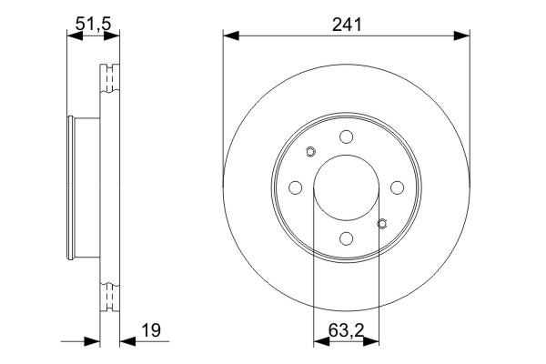 Disc frana BOSCH 0986479377