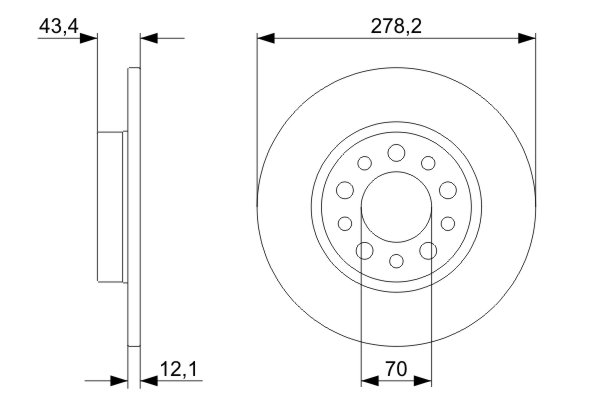 Disc frana BOSCH 0986479378