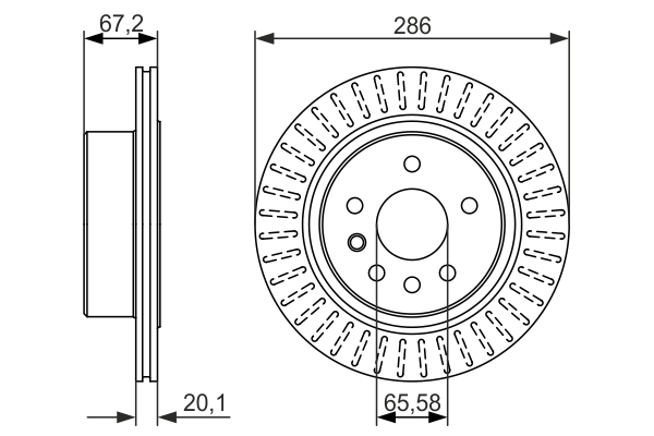 Disc frana BOSCH 0 986 479 394