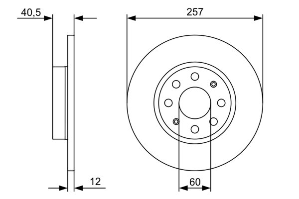 Disc frana BOSCH 0986479402