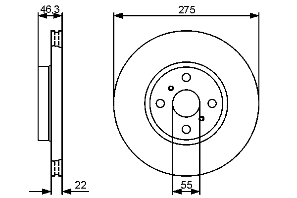 Disc frana BOSCH 0986479431