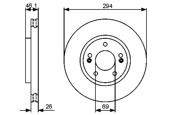 Disc frana BOSCH 0986479434