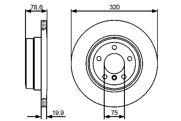 Disc frana BOSCH 0986479442