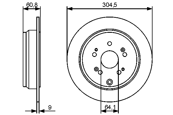 Disc frana BOSCH 0986479449