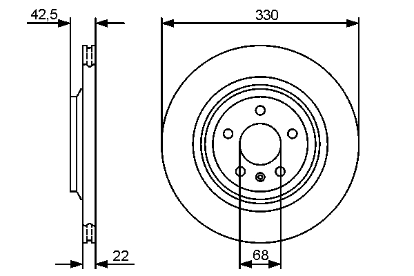 Disc frana BOSCH 0986479457