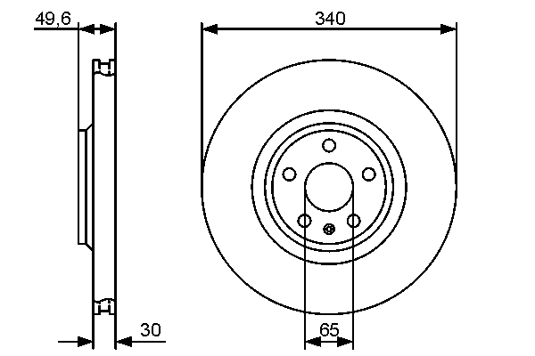 Disc frana BOSCH 0986479464