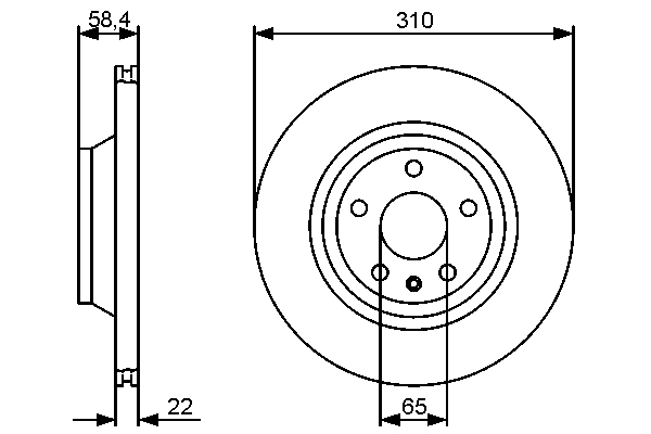 Disc frana BOSCH 0986479466