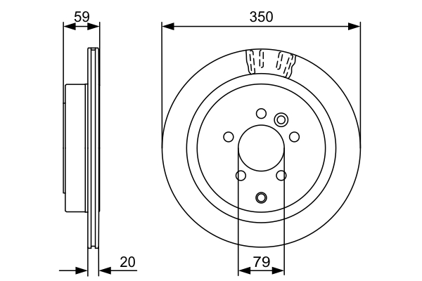 Disc frana BOSCH 0986479492