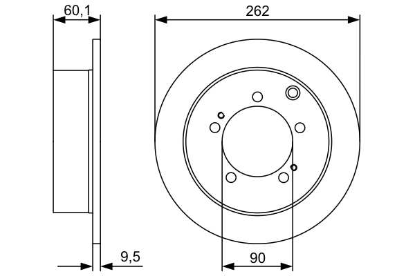 Disc frana BOSCH 0 986 479 512