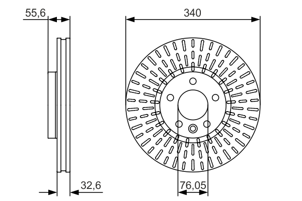 Disc frana BOSCH 0986479546