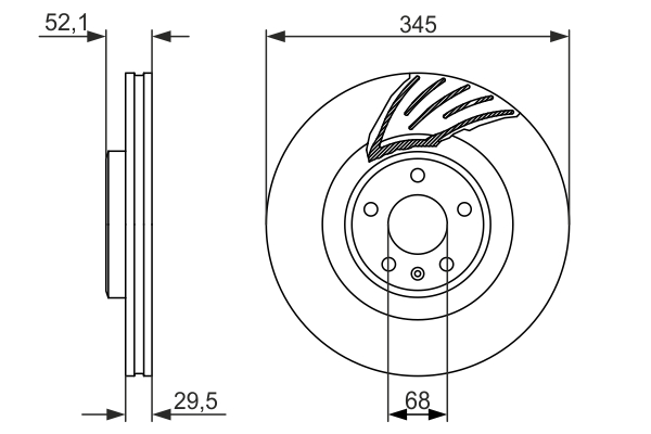 Disc frana BOSCH 0986479590