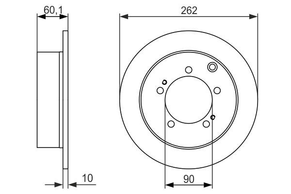 Disc frana BOSCH 0986479603