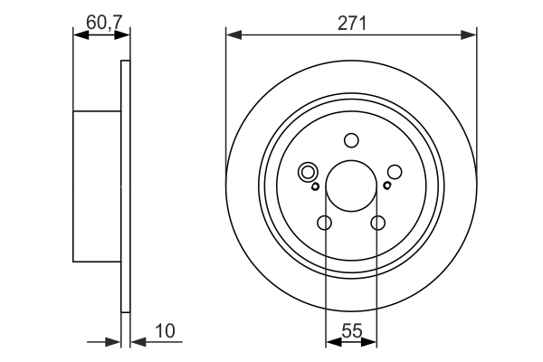 Disc frana BOSCH 0 986 479 613