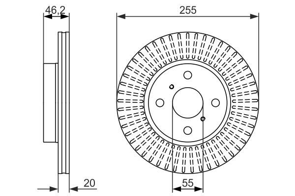 Disc frana BOSCH 0 986 479 616
