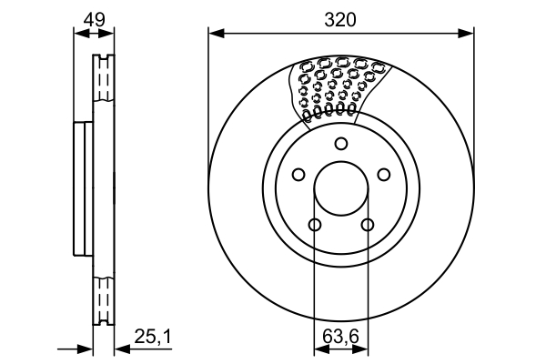 Disc frana BOSCH 0986479660