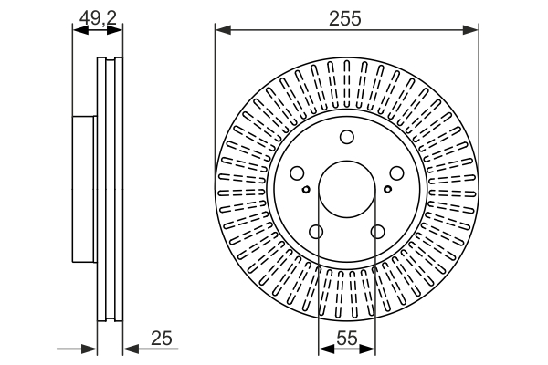 Disc frana BOSCH 0986479663