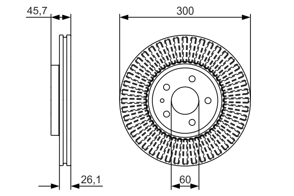 Disc frana BOSCH 0986479666