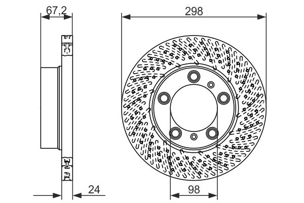 Disc frana BOSCH 0986479675