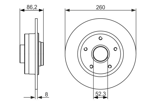 Disc frana BOSCH 0986479684