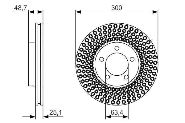 Disc frana BOSCH 0986479701