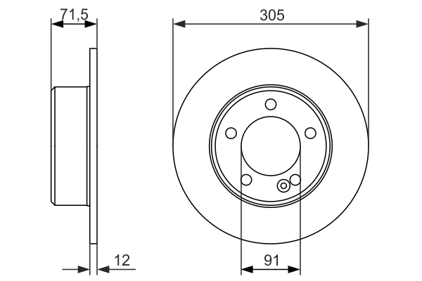 Disc frana BOSCH 0986479714