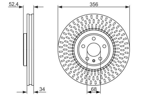 Disc frana BOSCH 0986479748