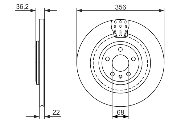 Disc frana BOSCH 0986479749