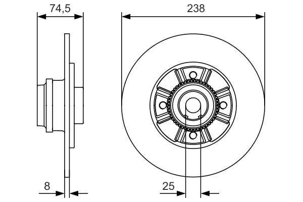 Disc frana BOSCH 0986479759