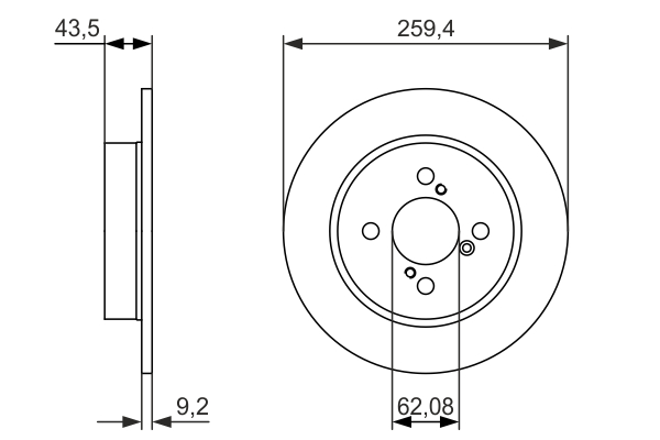 Disc frana BOSCH 0986479792