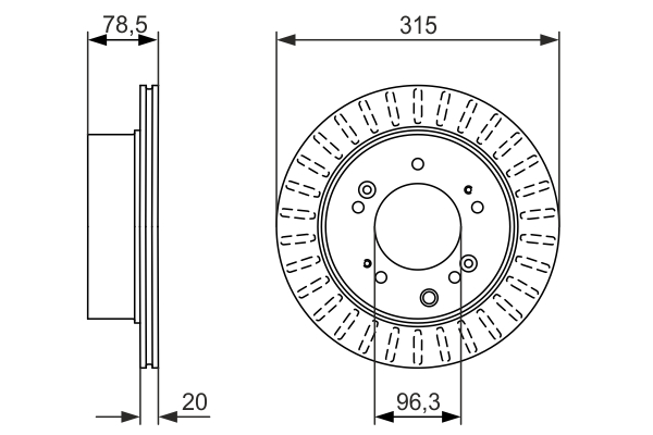 Disc frana BOSCH 0986479793