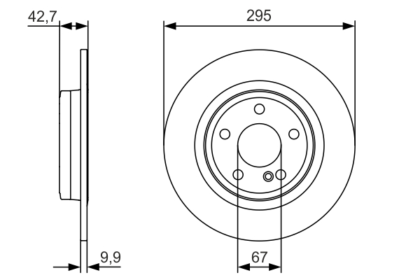 Disc frana BOSCH 0986479A04