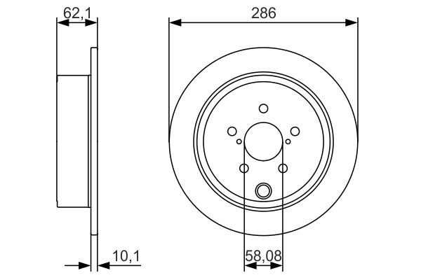 Disc frana BOSCH 0986479A10