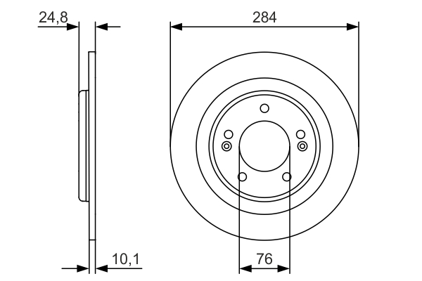 Disc frana BOSCH 0986479A13