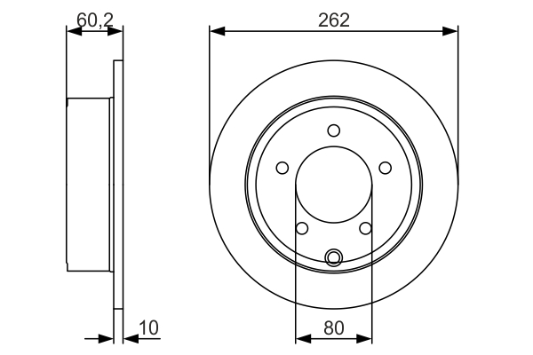 Disc frana BOSCH 0986479A39