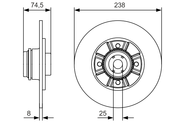 Disc frana BOSCH 0 986 479 A48