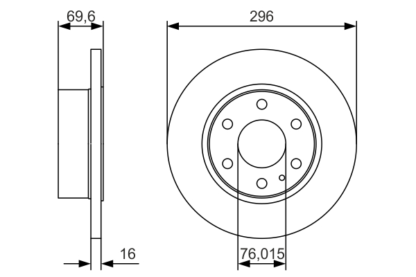 Disc frana BOSCH 0 986 479 A51