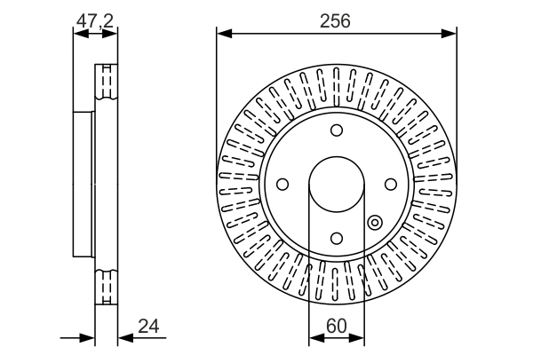 Disc frana BOSCH 0986479A54