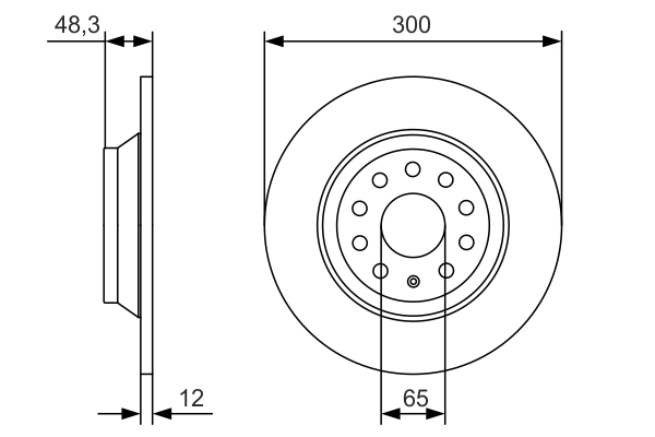 Disc frana BOSCH 0986479A84