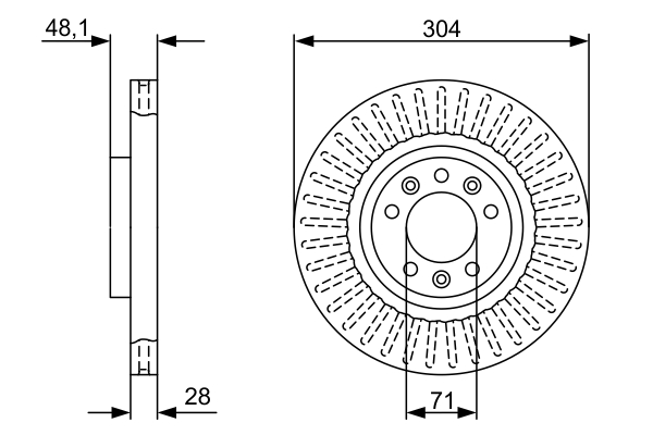 Disc frana BOSCH 0986479A89