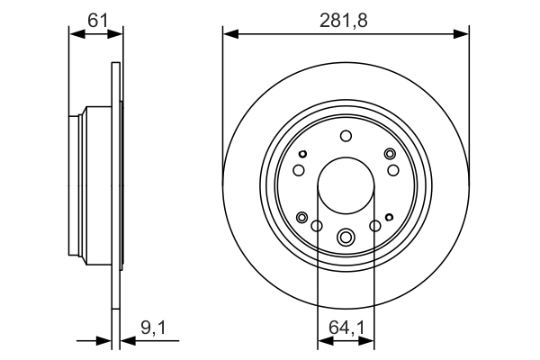 Disc frana BOSCH 0986479A91