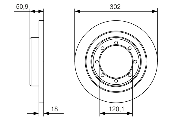 Disc frana BOSCH 0986479A93